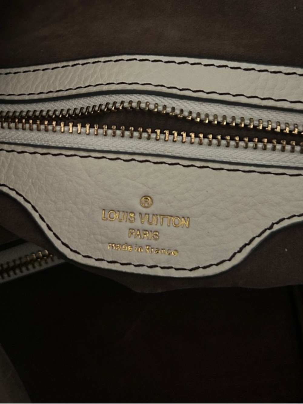 Source Unknown Beige Script-Print Shoulder Bag - Picture 13 of 15